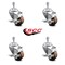Service Caster 3.5 Inch High Temp Glass Filled Nylon 3/8 Inch Threaded Stem Caster Set Brake SCC-TS20S3514-GFNSHT-TLB-381615-4 - alternate 2